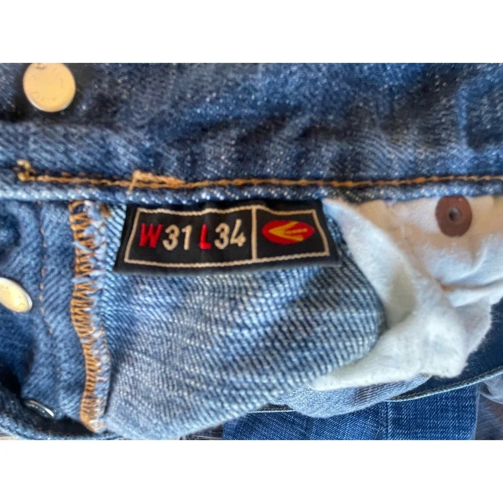 Energie Men's Blue‎ Jeans Button Fly 31x34 Straight Morris Fit EUC